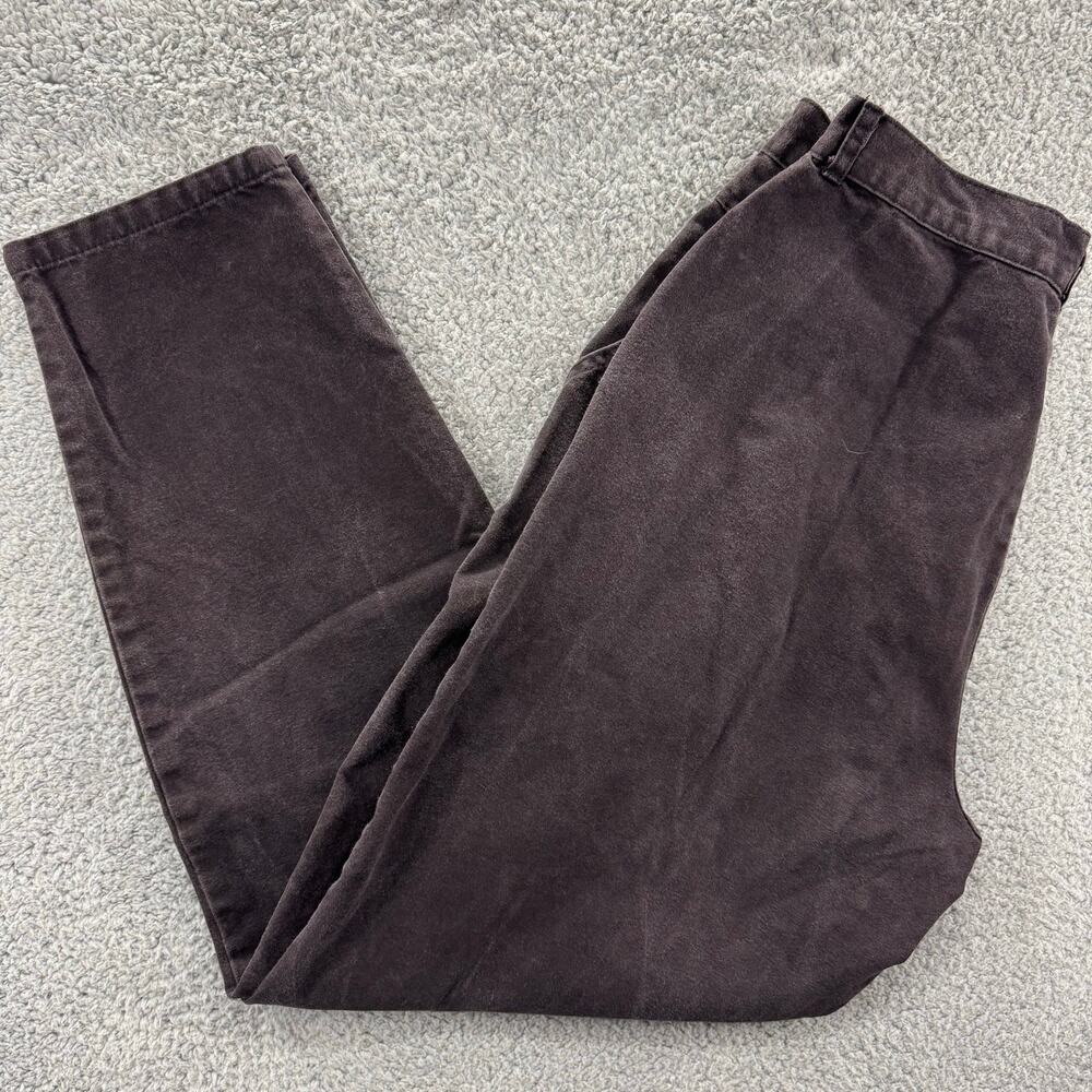 A. Smile Cavallo Jeans Womens 16 Brown High Waist Tapered Leg Vintage‎ USA Made